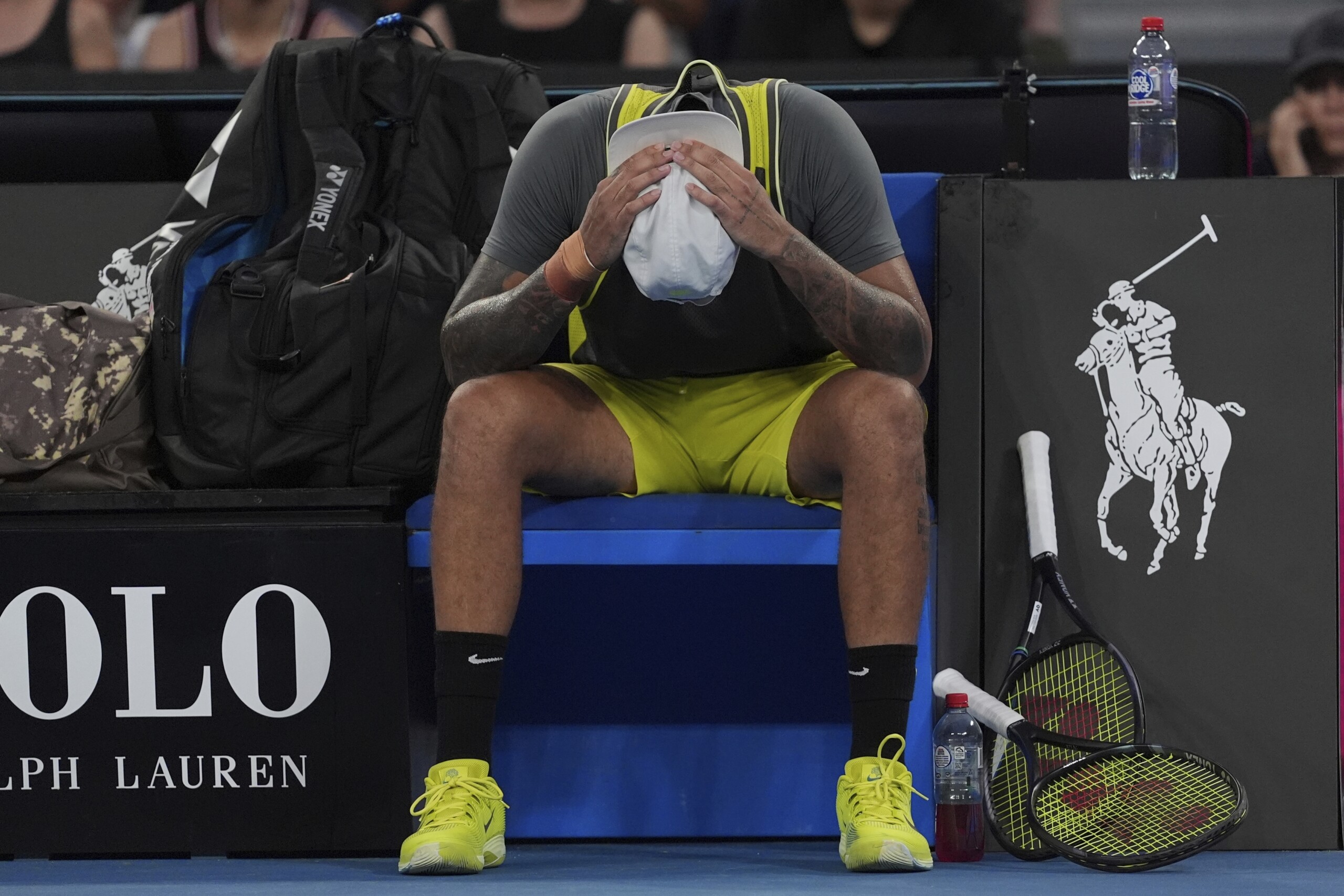 ATP Indian Wells, Kyrgios withdraws in tears: "Wrist issues" ATP Indian Wells, Kyrgios withdraws in tears: "Wrist issues"