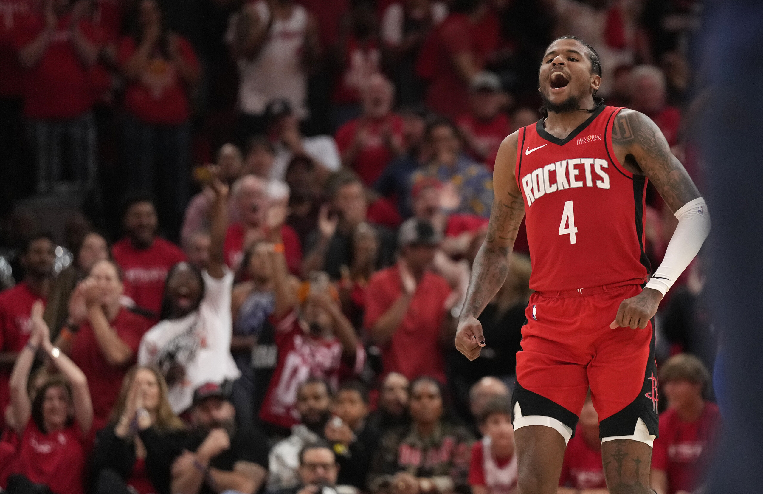 Basketball, NBA Playoffs: Houston beats Golden State 109-94, series tied at 1-1