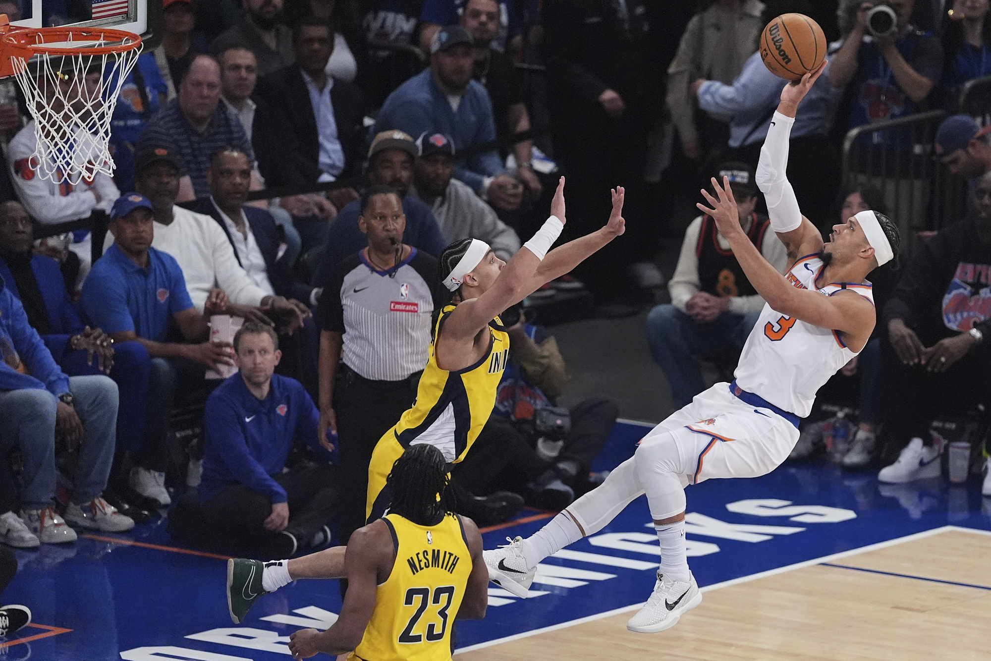 Basketball: NBA playoffs, New York comes back from 20 points down to tie series with Indiana Basketball: NBA playoffs, New York comes back from 20 points down to tie series with Indiana