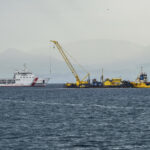 Bayesian, re-emerged from the waters wrecked sailing ship