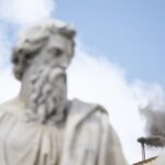 Conclave: second smoke is black