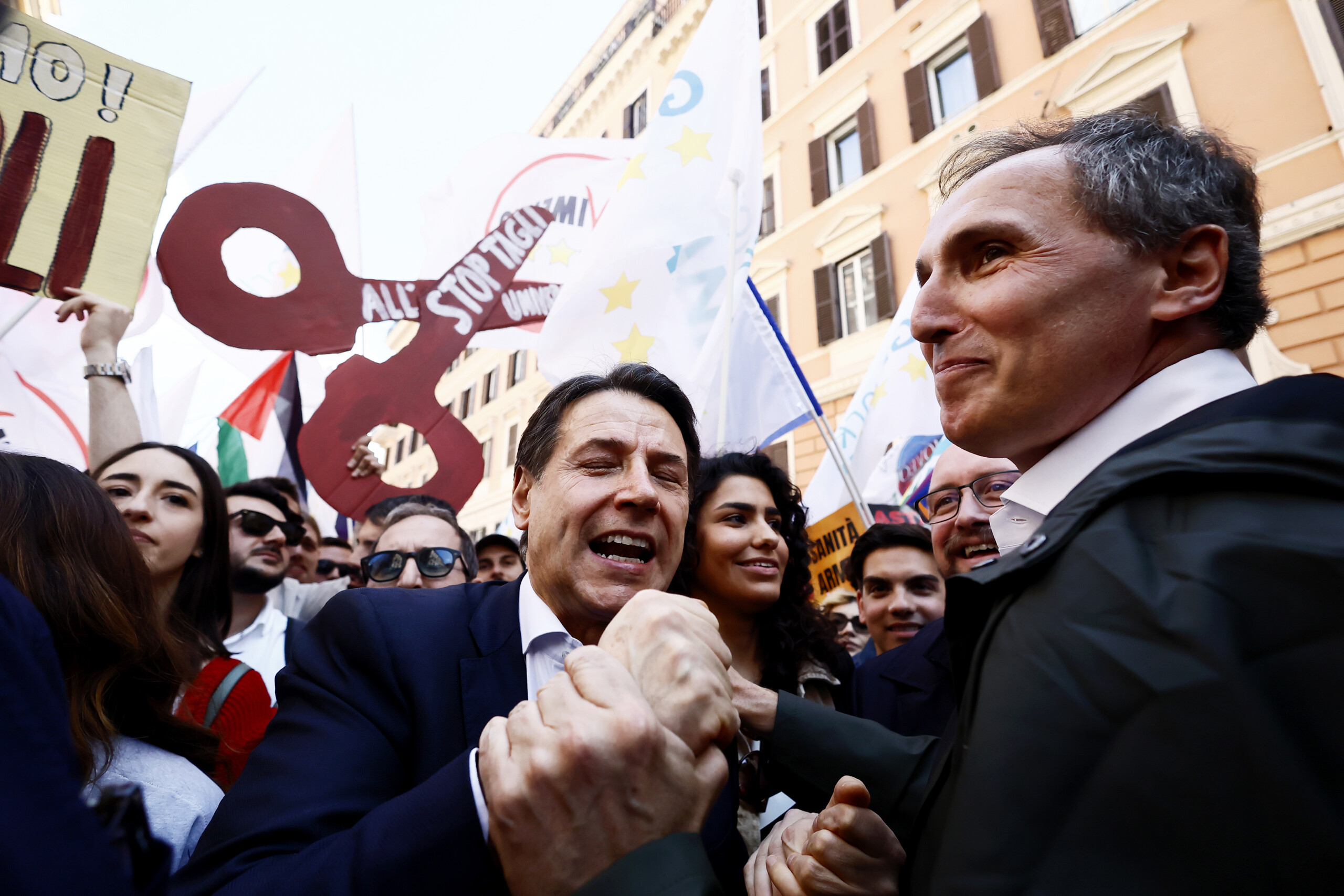 Conte: ‘Good for opposition in the square, today pillar for alternative to Meloni’.