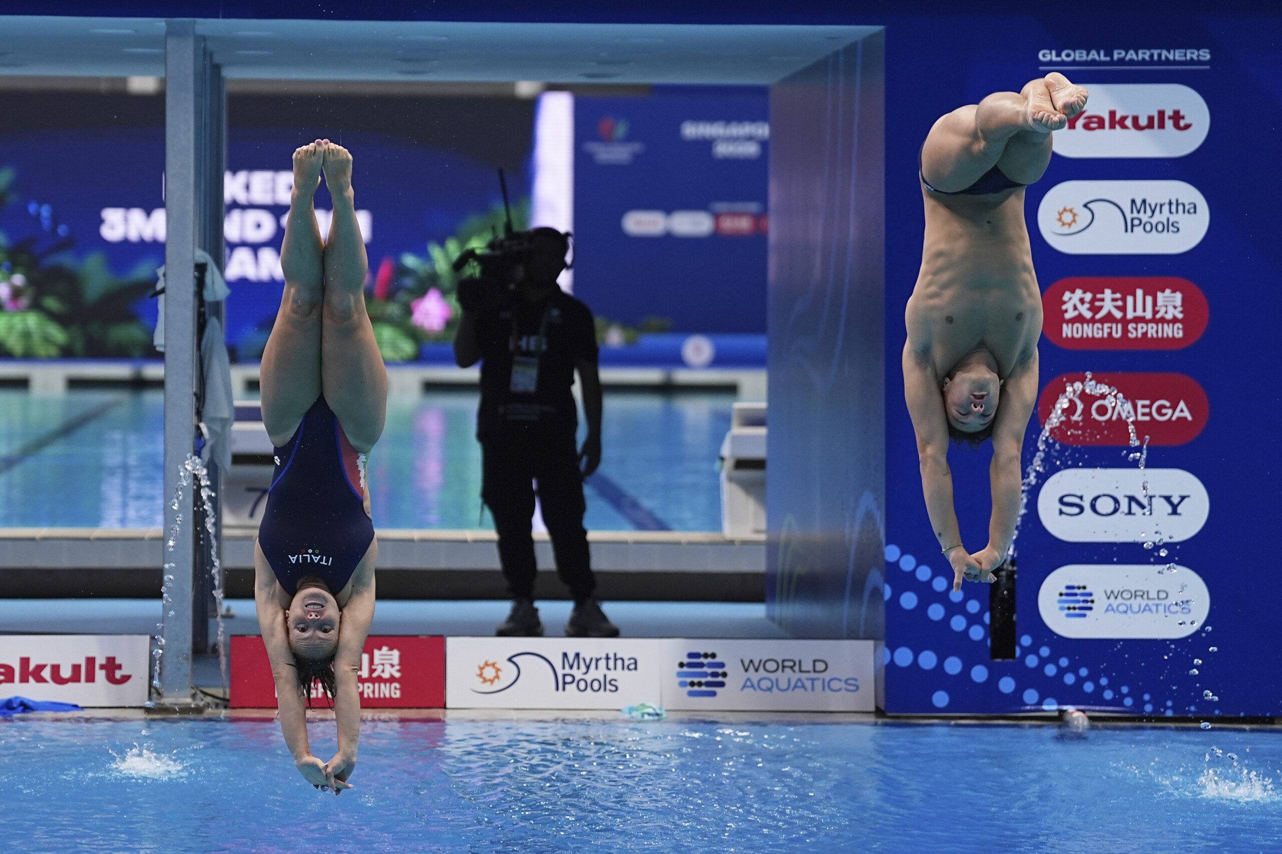 Diving: World Championships, Santoro and Pellacani Win Gold in 3m Mixed Springboard