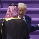 Donald Trump arrives in Saudi Arabia