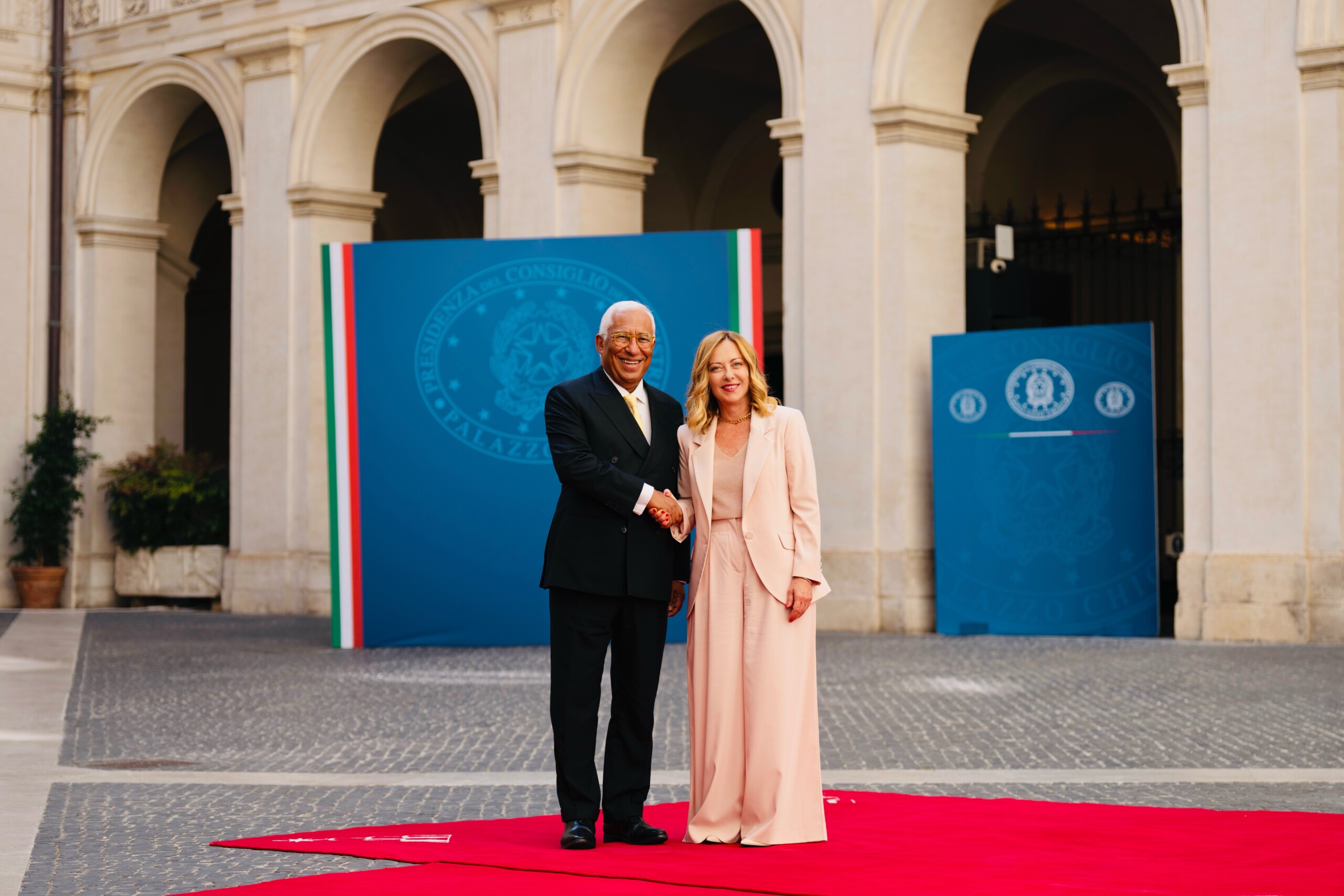 EU, Costa da Meloni: “Excellent meeting, strengthening defense and security”