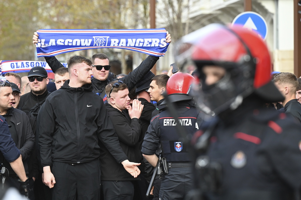 Europa League: Clashes during Bilbao-Rangers match, 6 arrested and 12 officers injured
