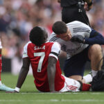 Football: Arsenal, hamstring injury, Saka out for a month