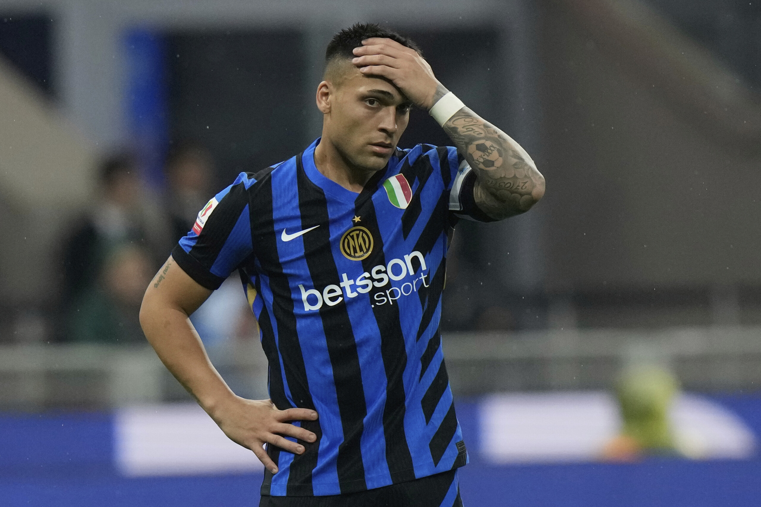 Football, Inter: thigh flexor strain for Lautaro