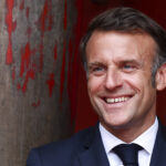 France: image of Macron with black eye to advertise self-defence course