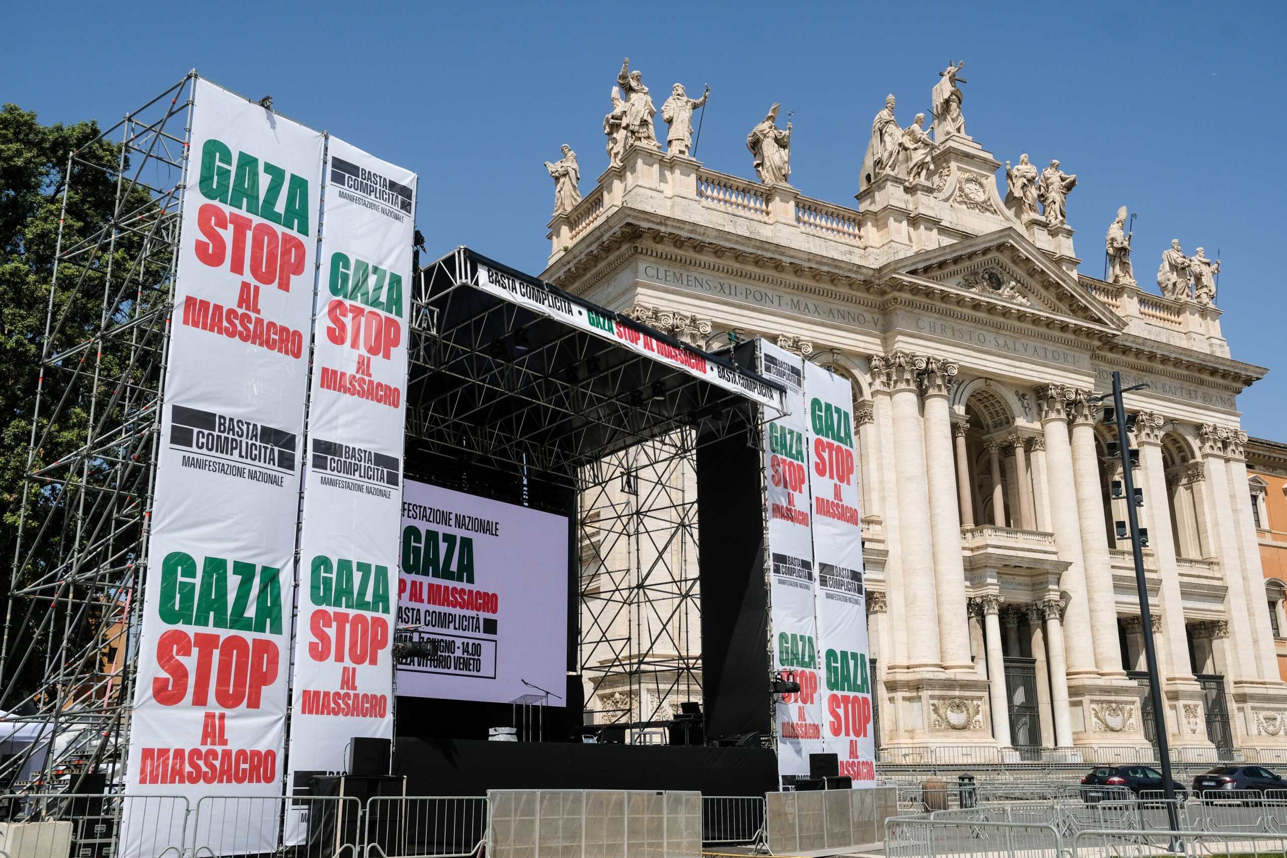 Gaza, anticipation for the rally in Rome: chants of 'Free Palestine' Gaza, anticipation for the rally in Rome: chants of 'Free Palestine'