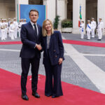 Italy-France, Macron: "Thank you, President Meloni, excellent meeting