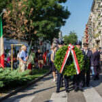 Milan, in Piazzale Loreto, commemorating the victims of the 1944 massacre