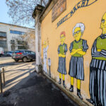 Milan: Simpsons mural vandalised at the Shoah Memorial