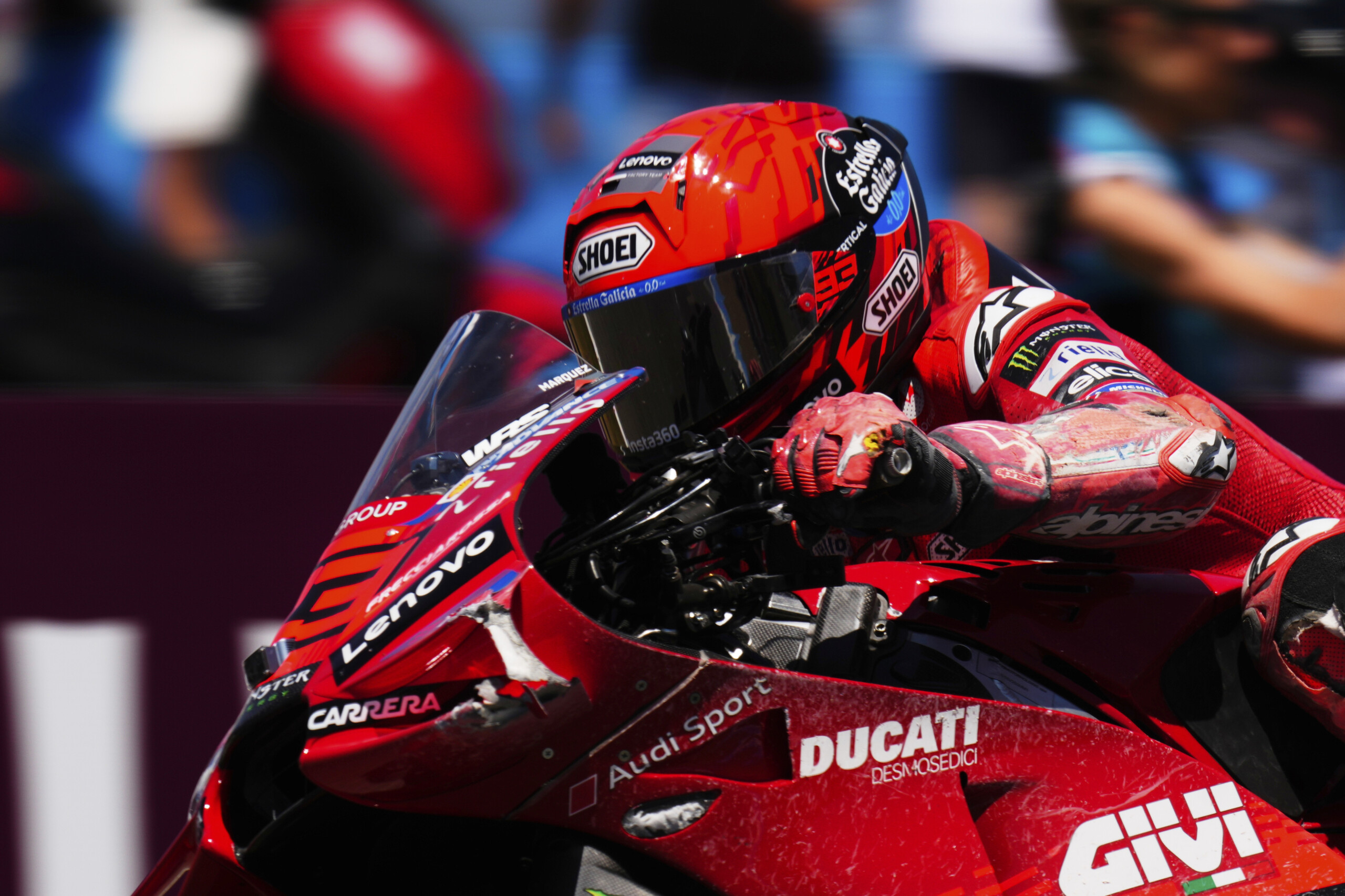 MotoGP, France: Marc Marquez wins sprint race, Bagnaia crashes