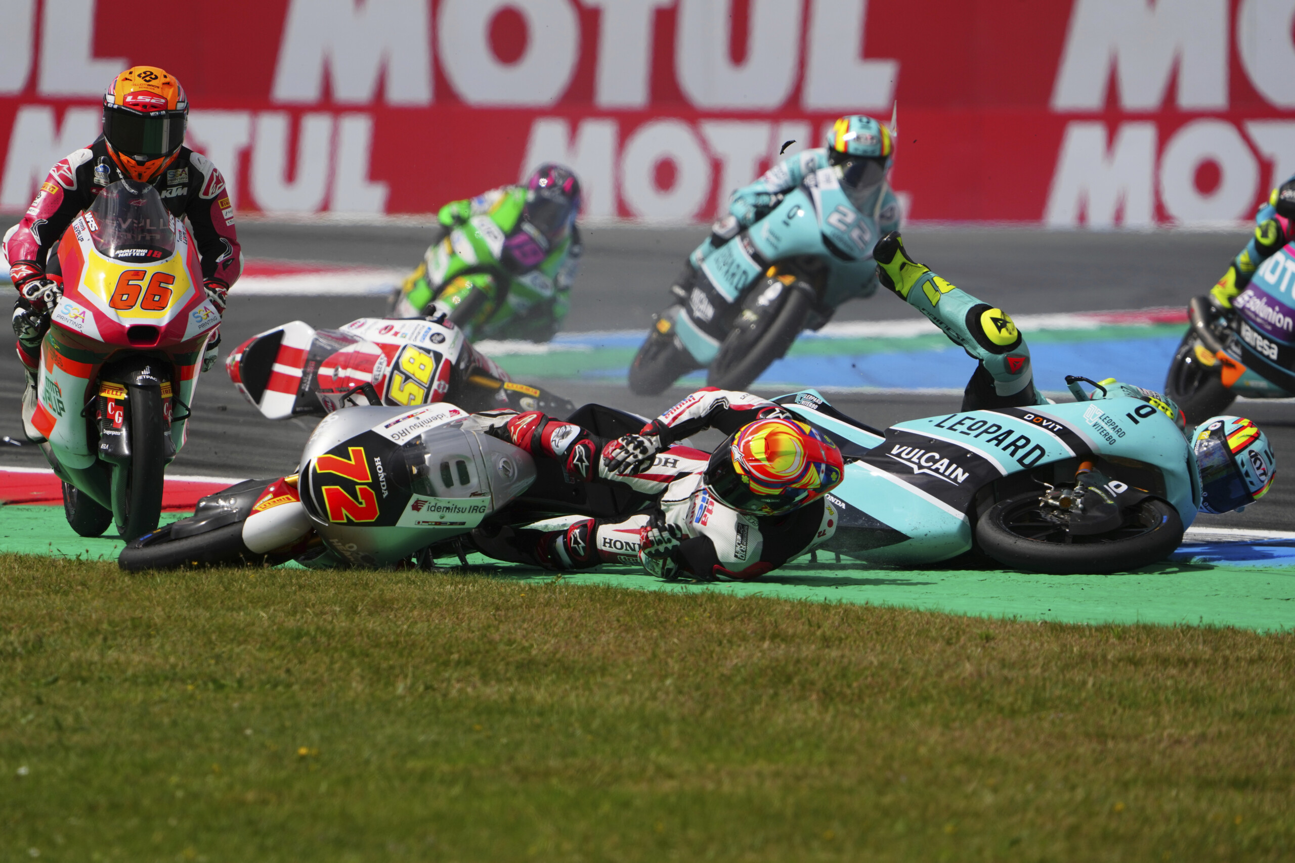 Motorcycle World Championship: Dutch Grand Prix, Rueda wins in Moto3, nasty crash for Lunetta