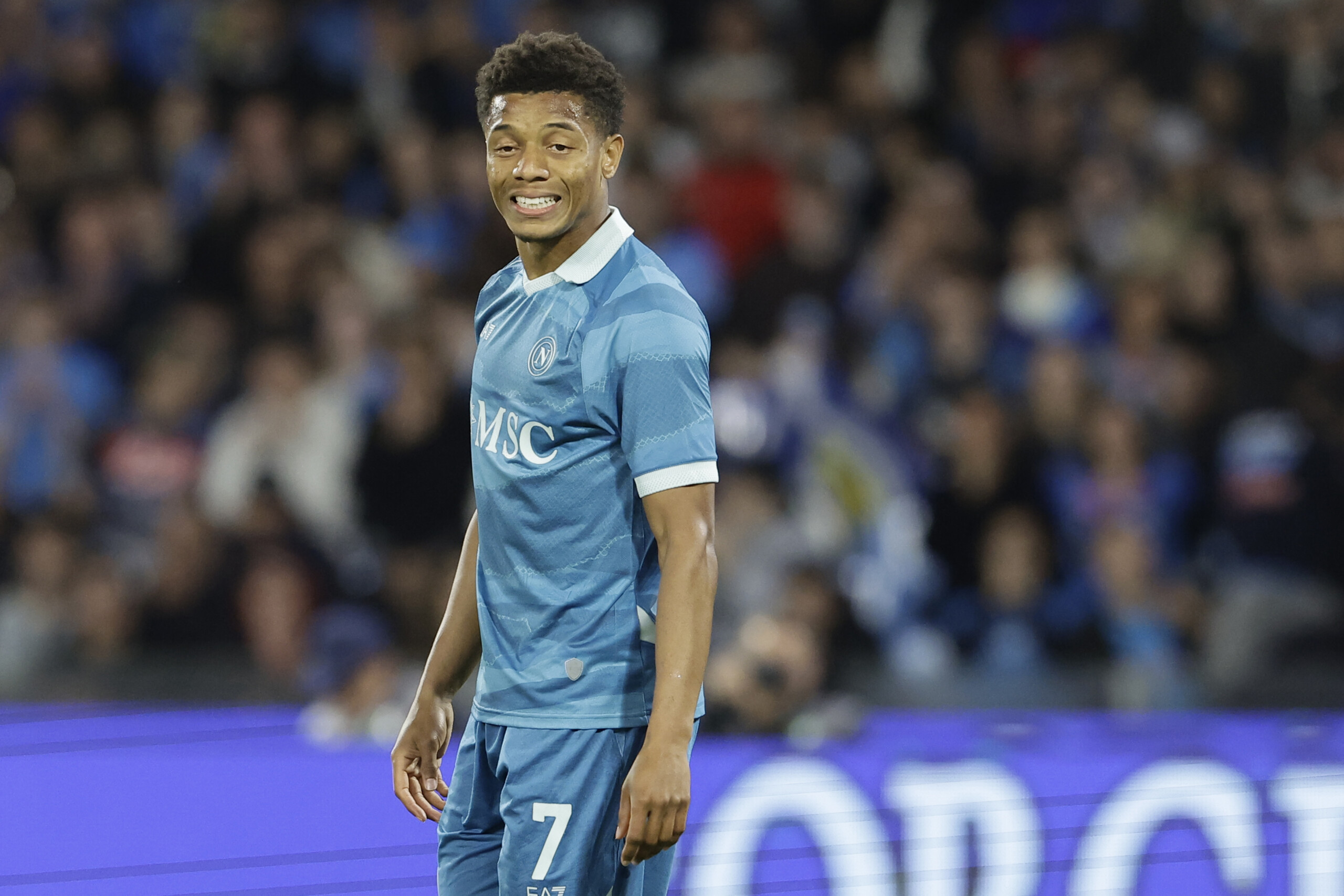 Napoli, David Neres suffers a strained soleus muscle