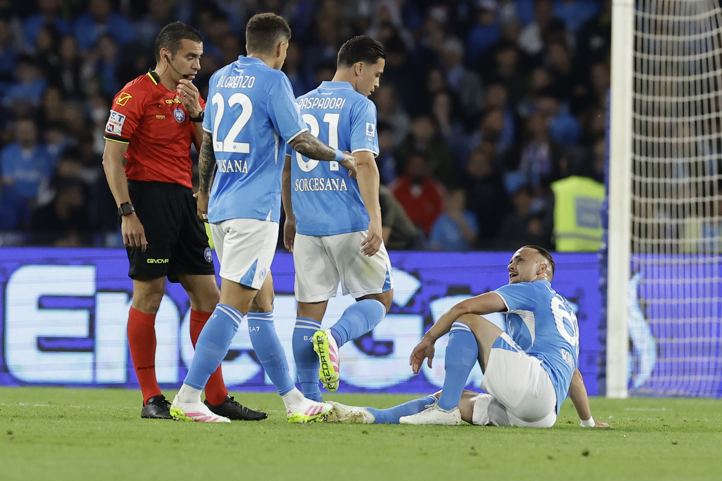 Napoli, sprained ankle injury for Lobotka