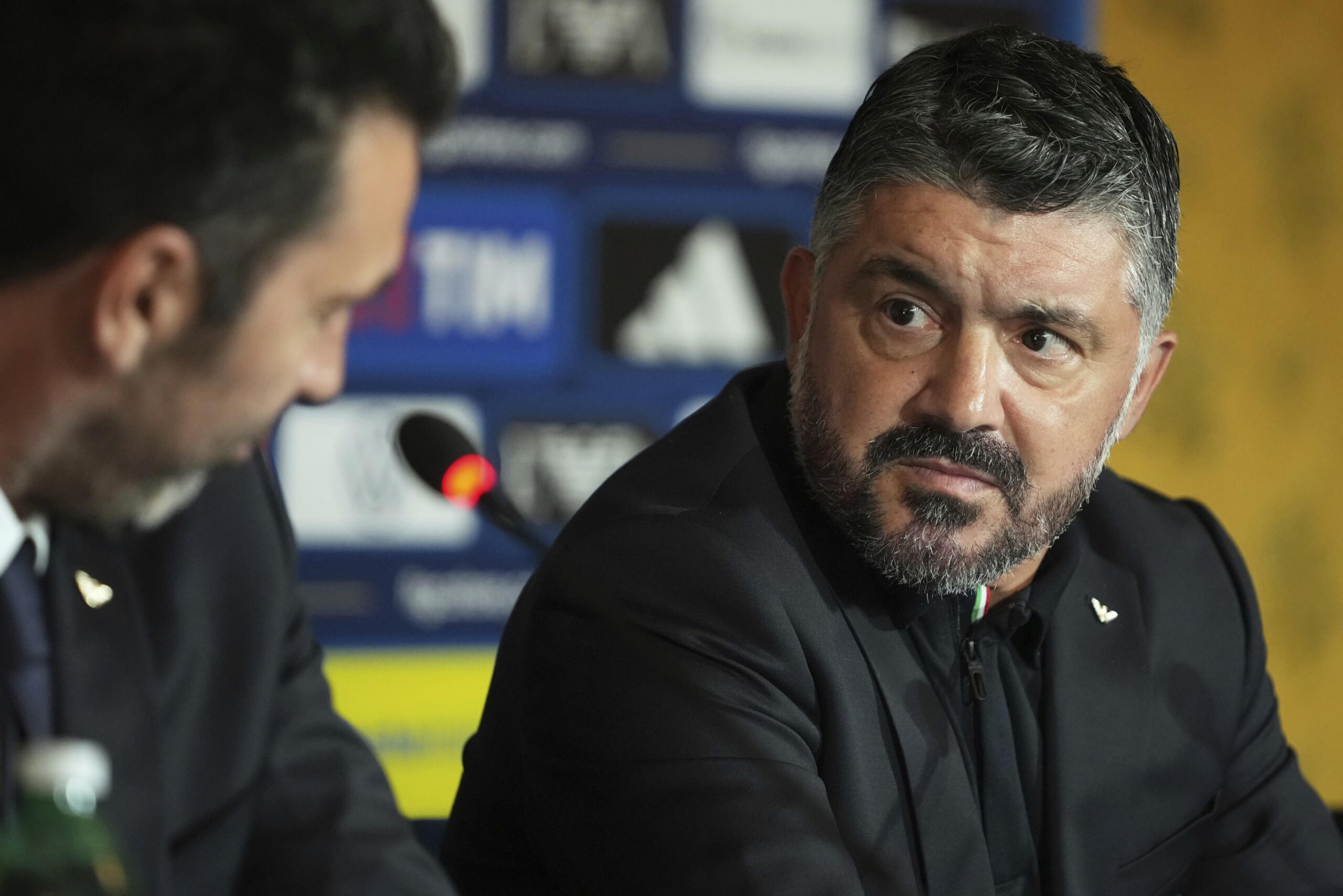 National team coach Gattuso visits Bologna