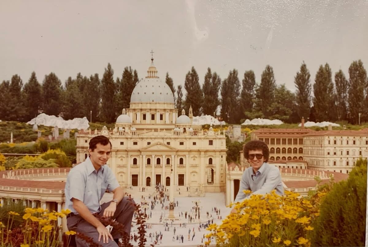 Pope: A vintage photo of Leo XIV at Minitalia in Leolandia