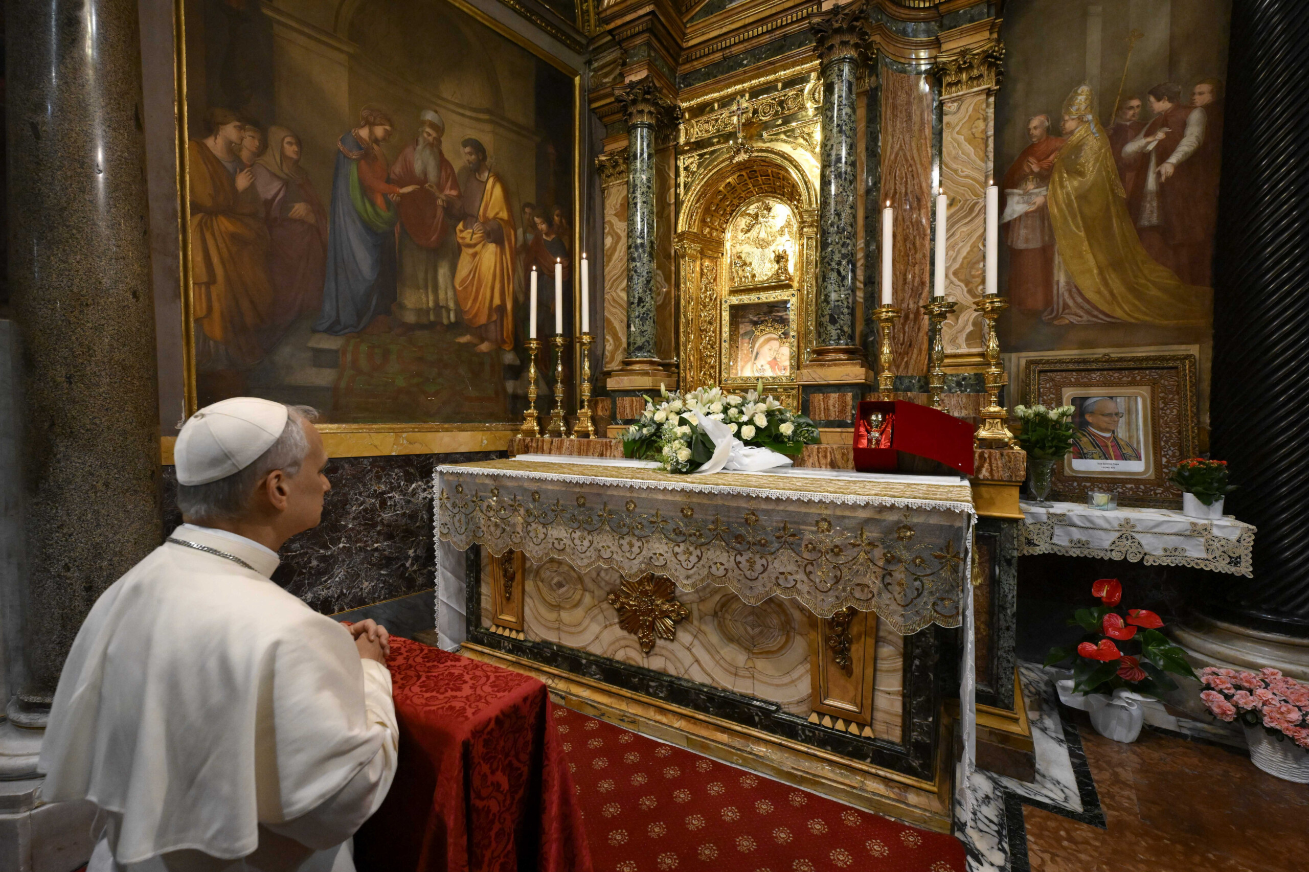 Pope: Leo XIV at Saint Mary Major Cathedral to visit tomb of Francis Pope: Leo XIV at Saint Mary Major Cathedral to visit tomb of Francis