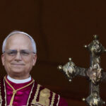 Pope Leo XIV meets media representatives in the Paul VI Hall