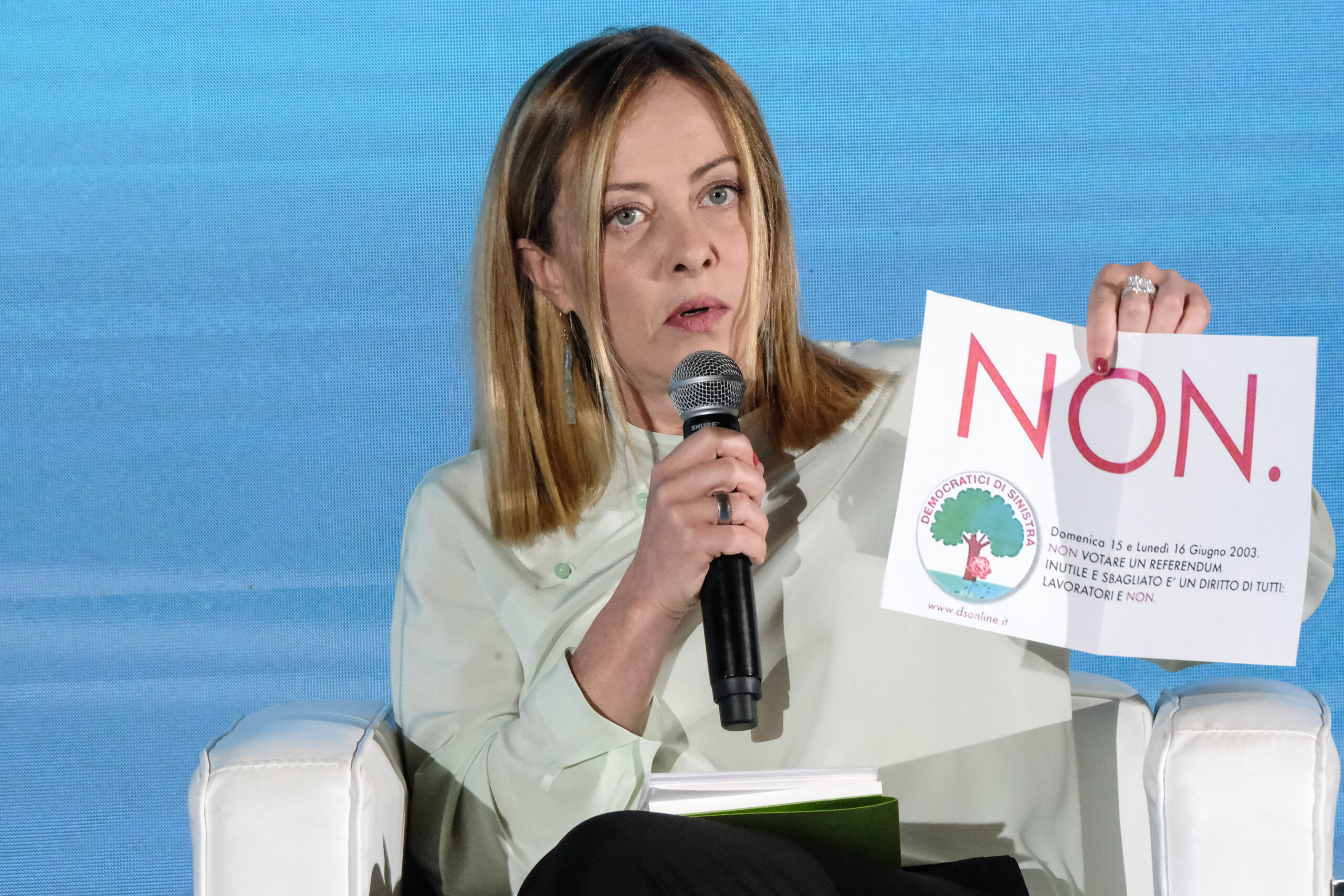 Referendum, Meloni: "I will go to the polling station out of respect, but I don't support them" Referendum, Meloni: "I will go to the polling station out of respect, but I don't support them"