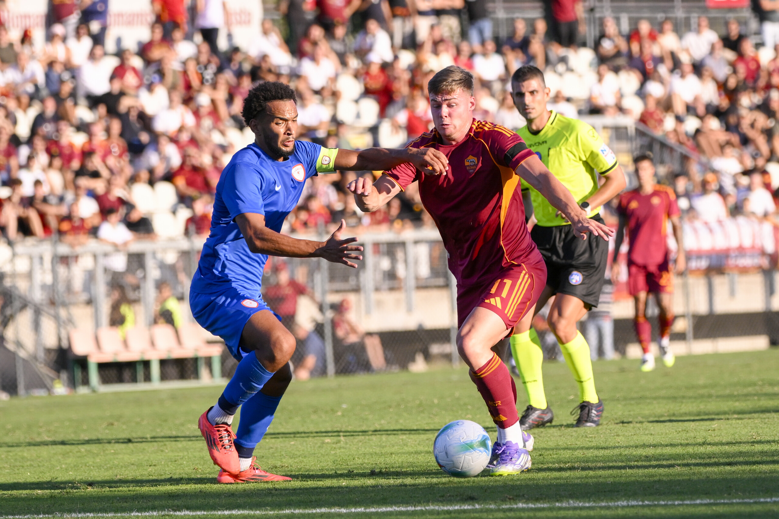 Roma 3-0 Cannes: goals from El Shaarawy, Dovbyk and Ferguson again