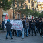 Rome, anti-fascist demonstration against the new headquarters of Forza Nuova
