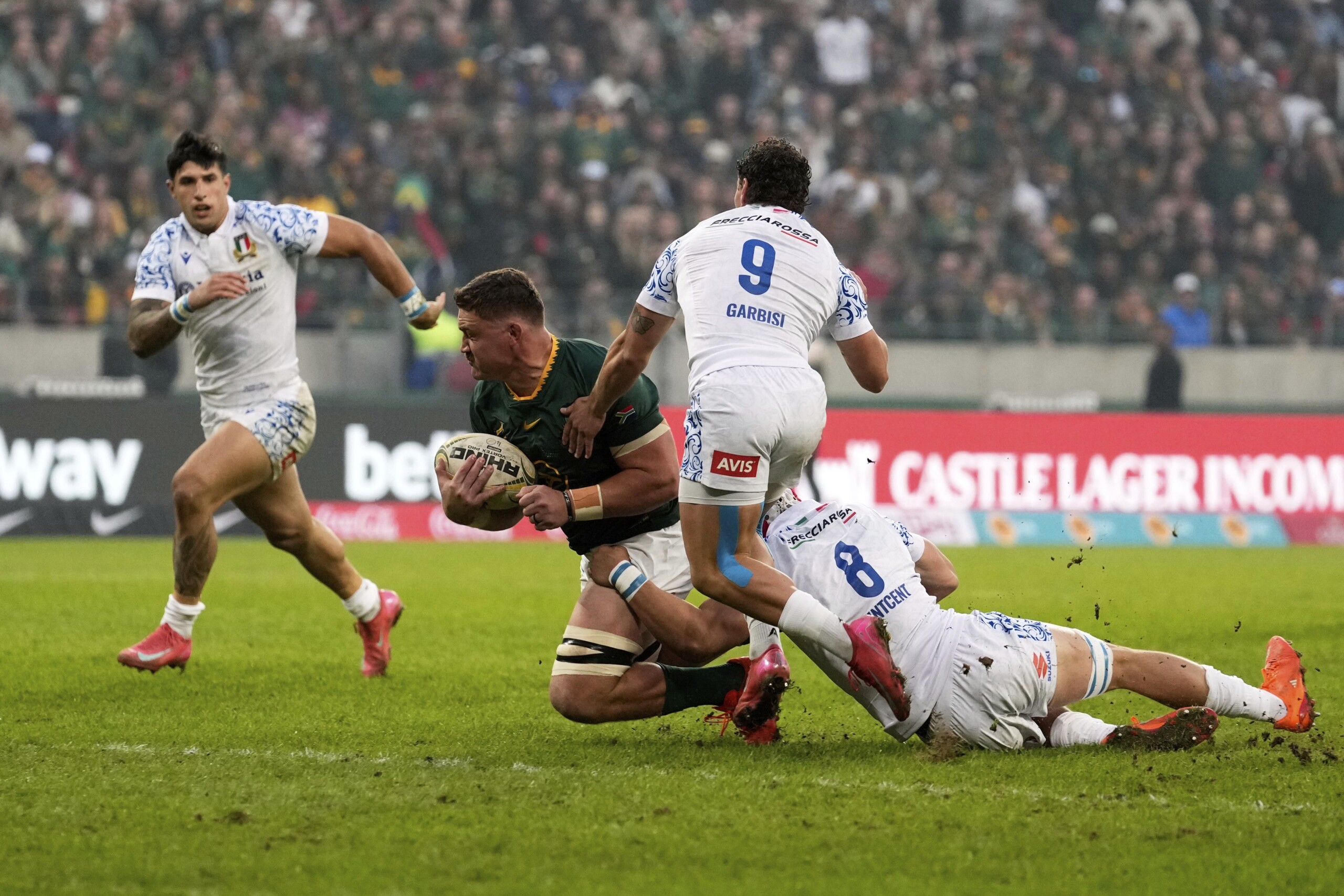 Rugby: Italy suffers heavy 45-0 defeat in test match in South Africa Rugby: Italy suffers heavy 45-0 defeat in test match in South Africa