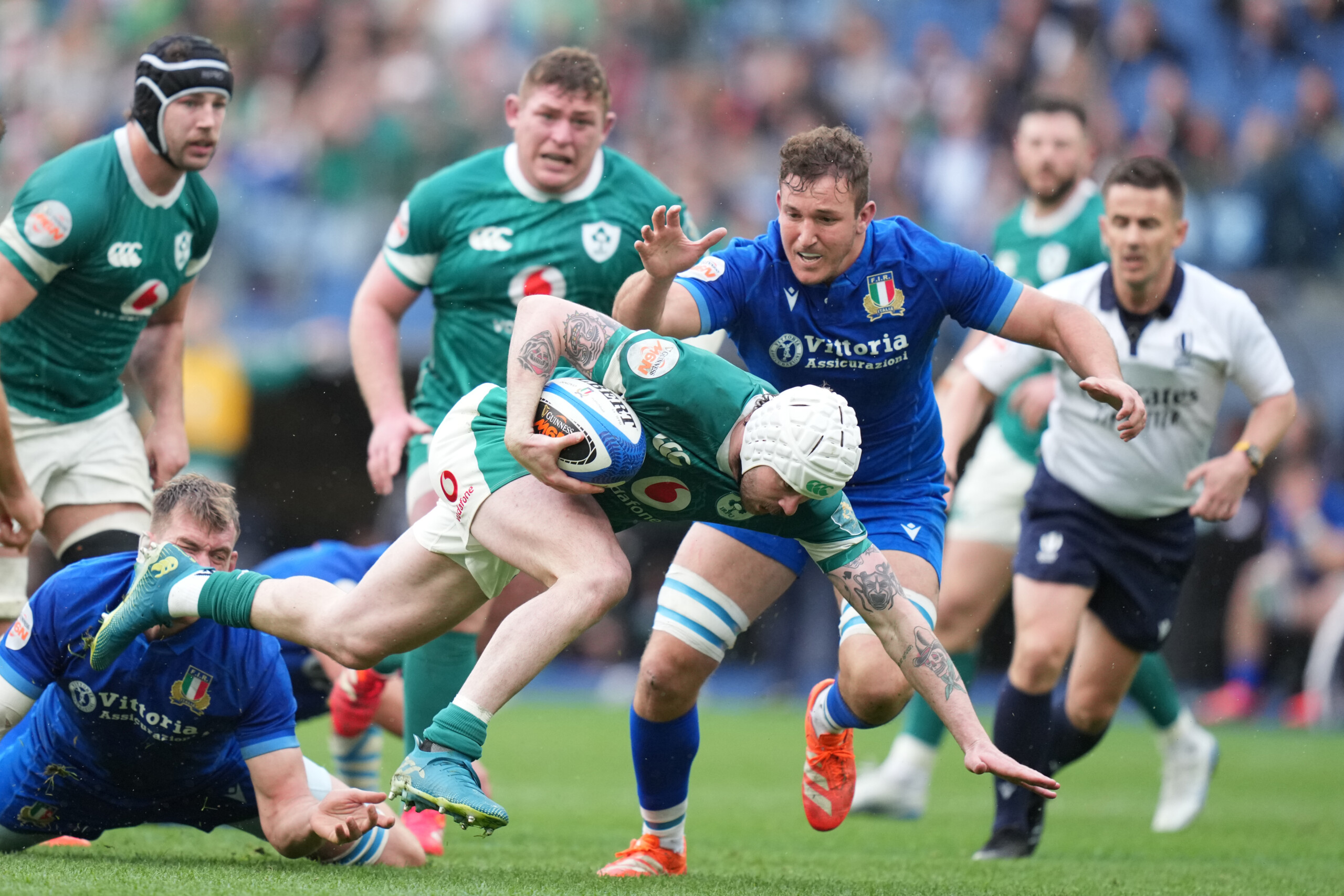 Rugby, Six Nations: Italy loses 22-17 at the Olimpico against Ireland