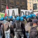 Security decree: clashes between protesters and police in Rome