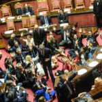 Security Decree: PD-M5S-AVS protest in Senate chamber, La Russa suspends session