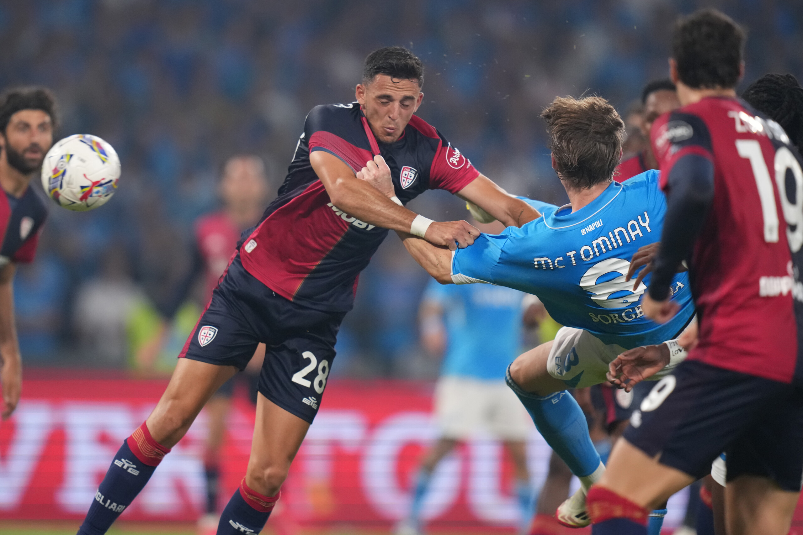Serie A, Napoli-Cagliari 1-0 at half-time