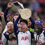 Son leaves the pitch in tears at the end of his last game with Tottenham