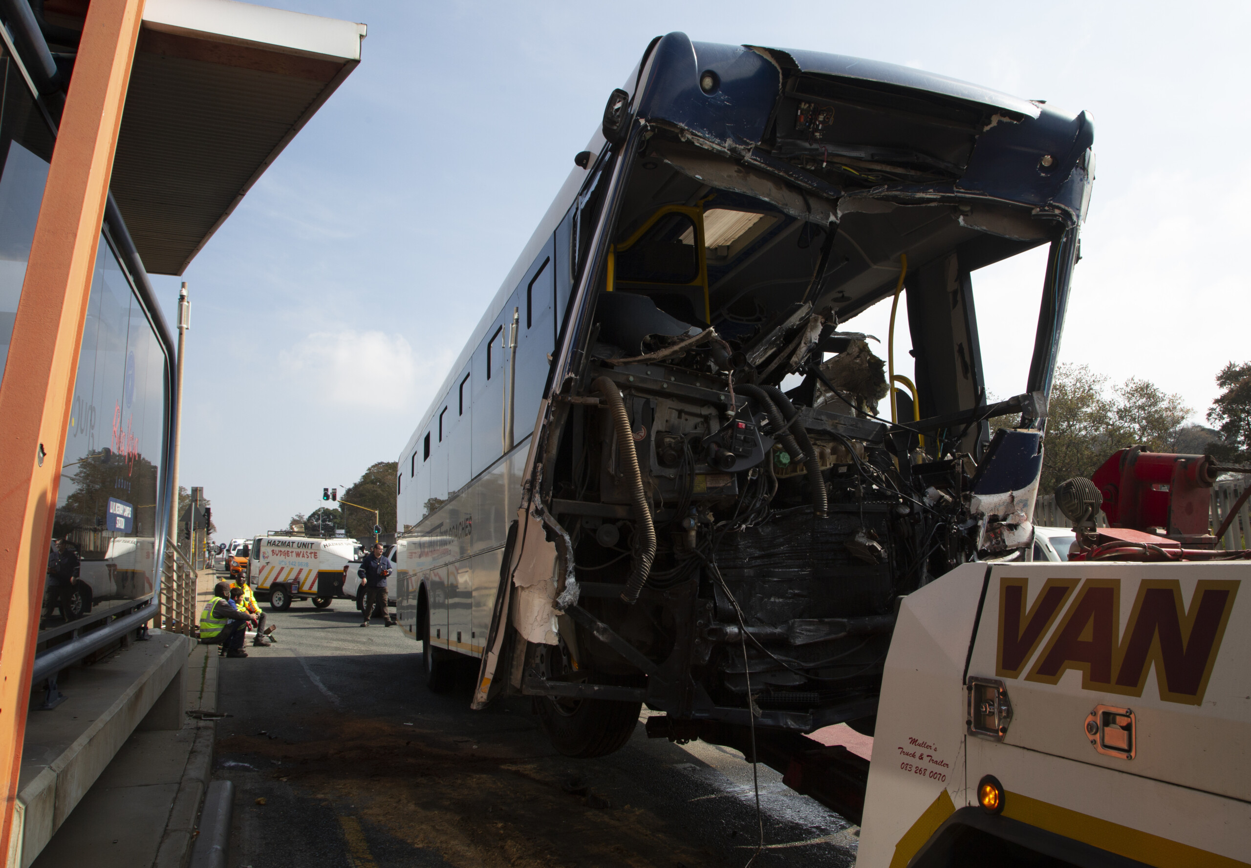 South Africa: Bus overturns near Johannesburg Airport, 12 dead South Africa: Bus overturns near Johannesburg Airport, 12 dead