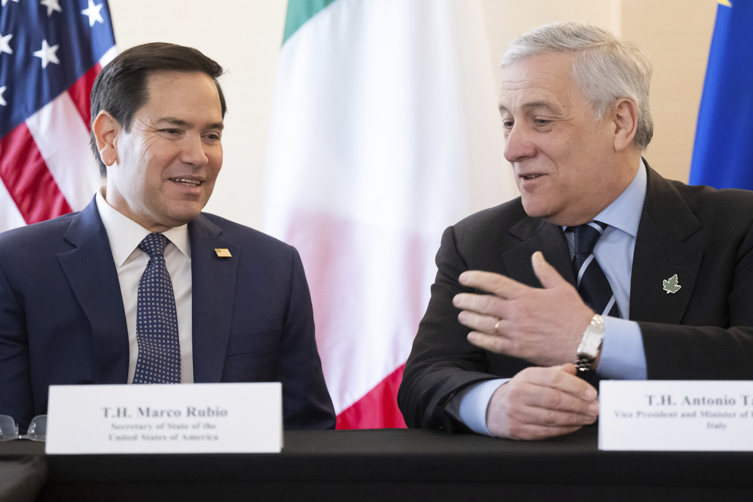 Tajani to Rubio: "Ready to Discuss Tariffs" Tajani to Rubio: "Ready to Discuss Tariffs"