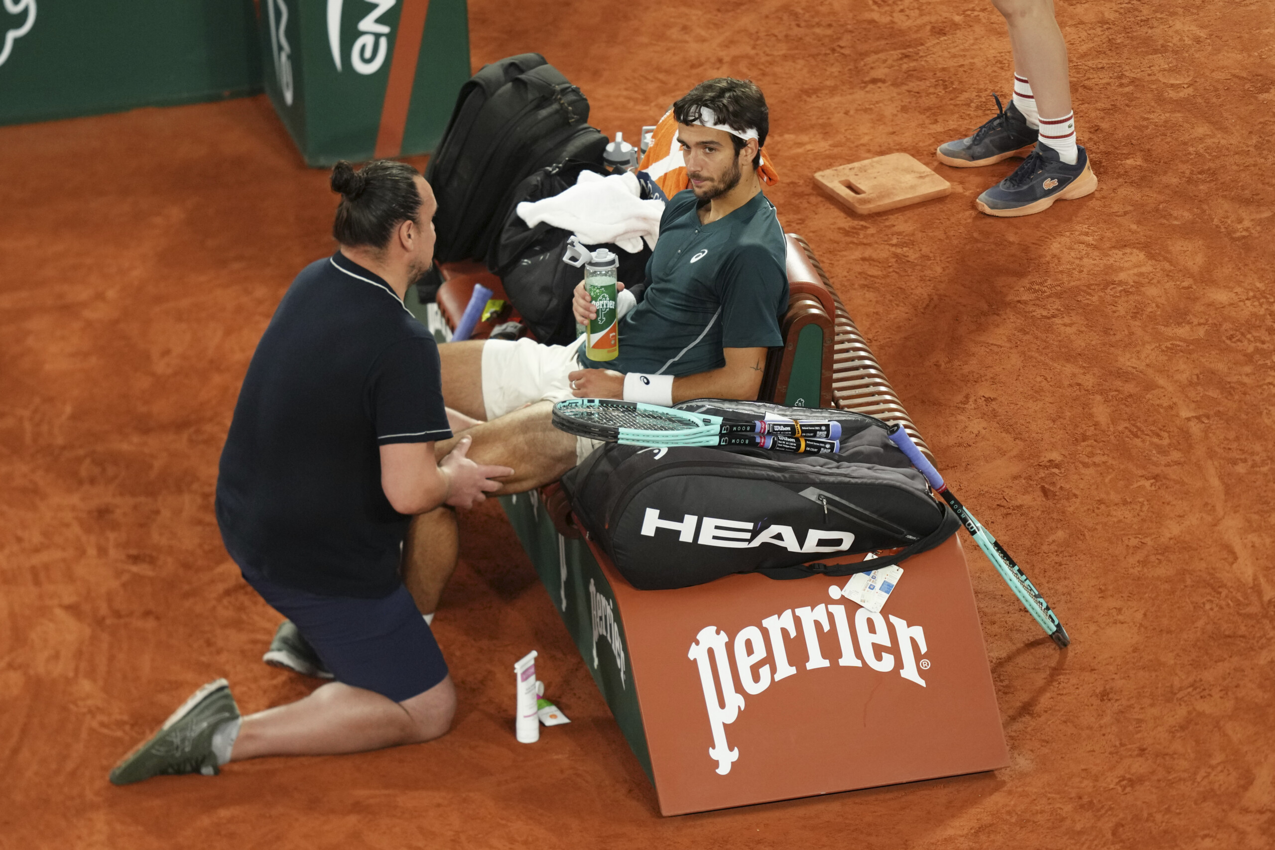 Tennis: Musetti's adductor injury confirmed, Queen's in jeopardy