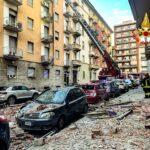 Turin: explosion in Via Nizza, around thirty families evacuated