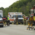 USA, tourist bus accident: driver distraction suspected