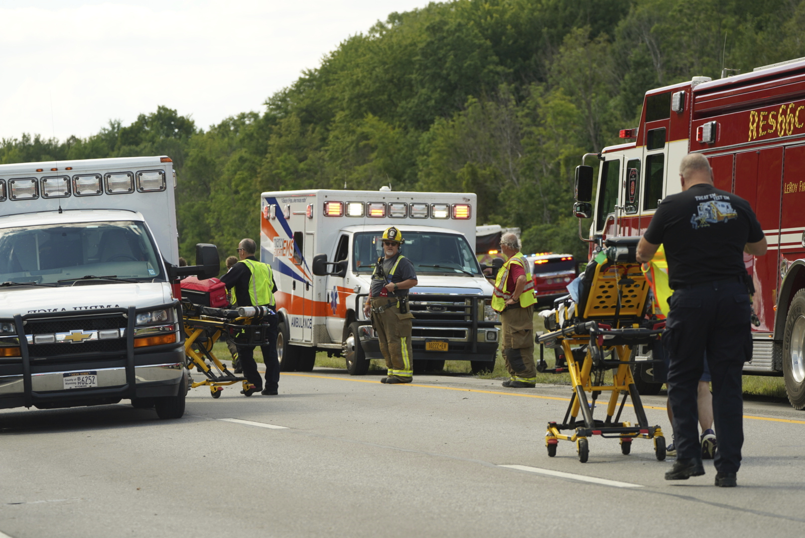 USA, tourist bus accident: driver distraction suspected