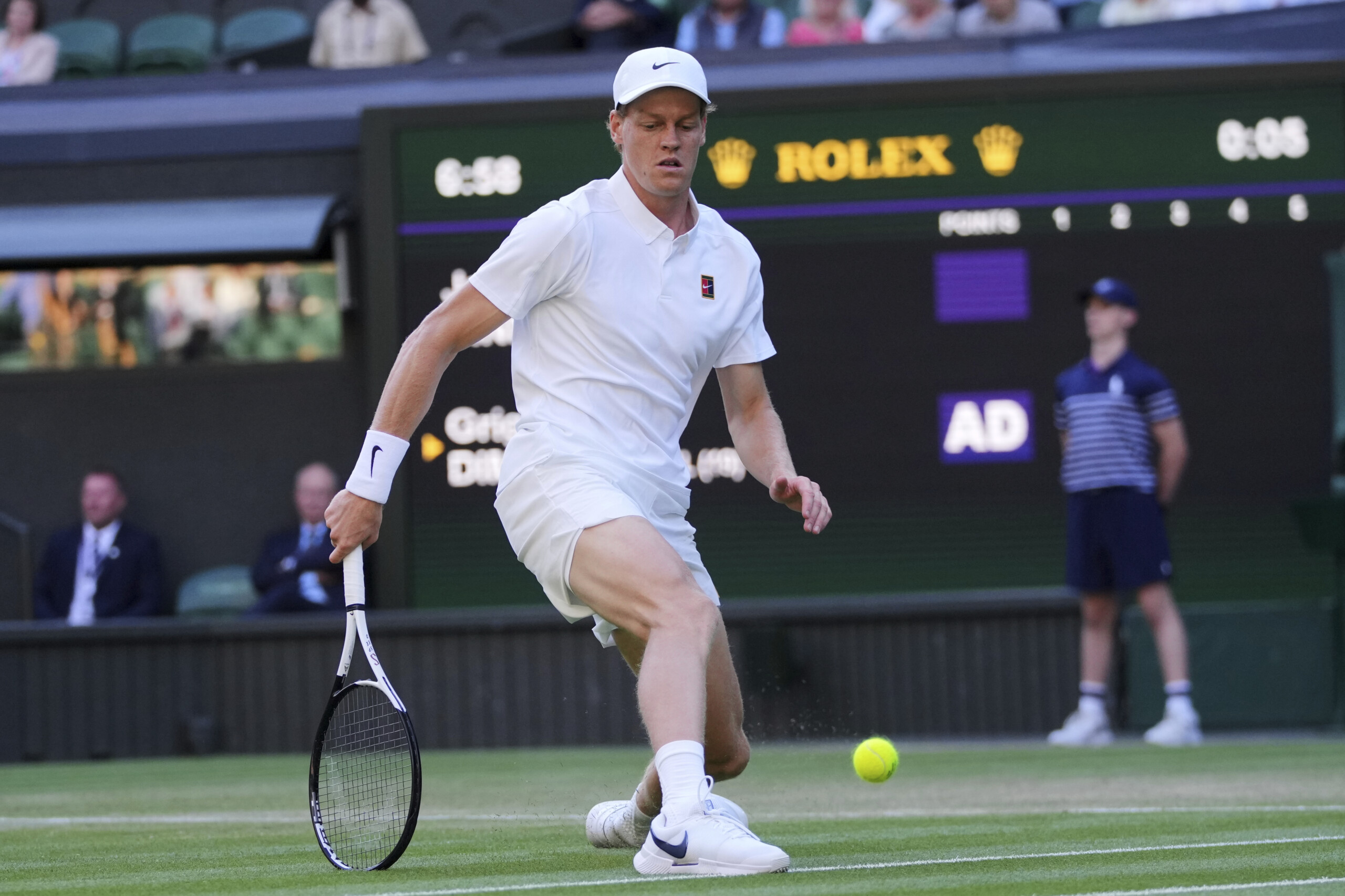 Wimbledon: Sinner into quarterfinals, Dimitrov retires while leading by 2 sets