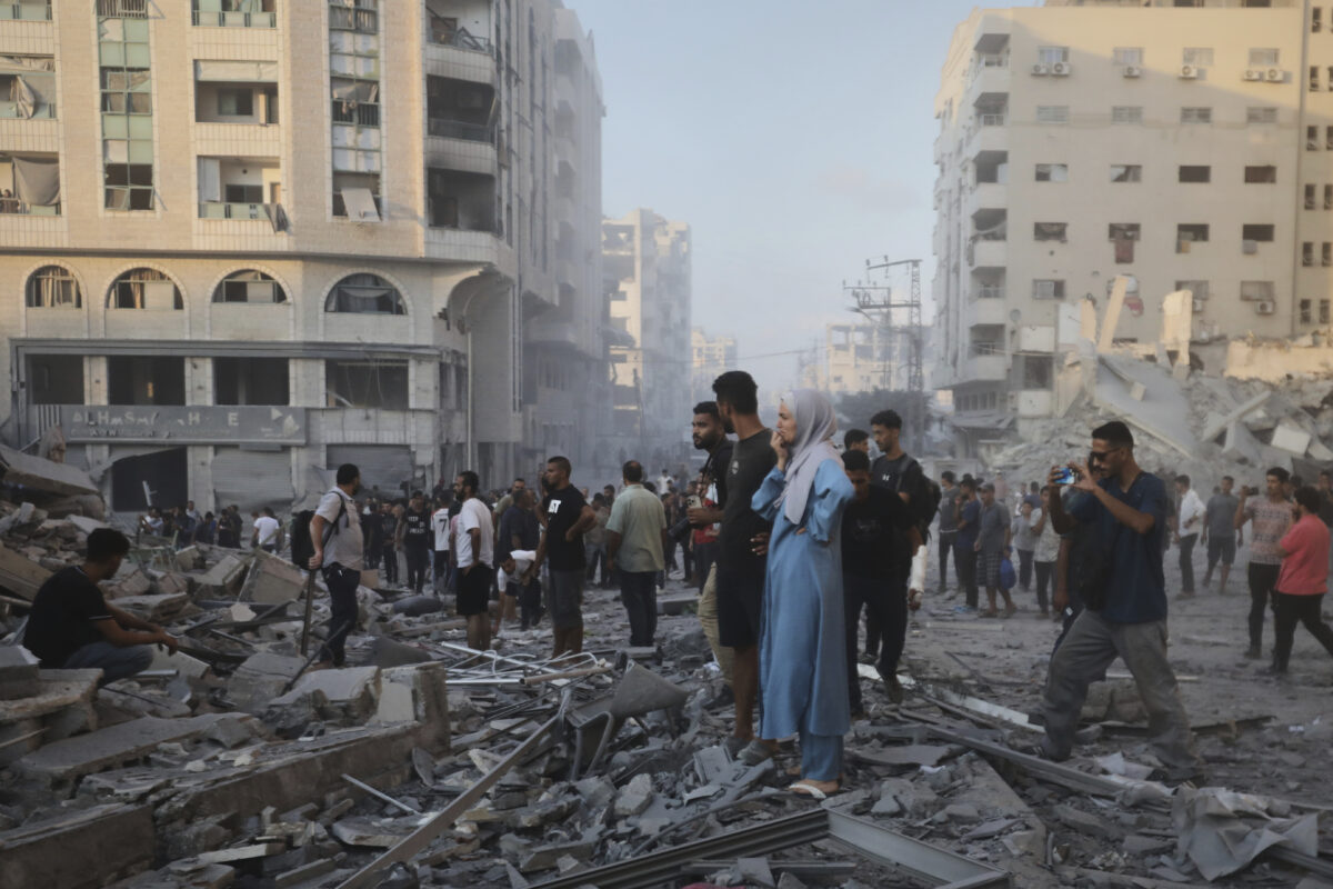 Israeli attacks on Shati refugee camp in Gaza City