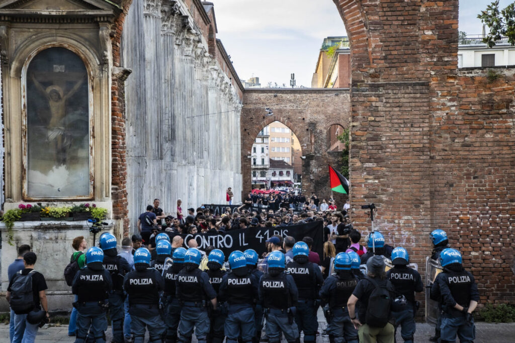 Cospito case: 10 convictions for Milan march, “escalation of violence against police”