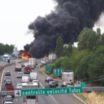 Strike for Gaza: protesters block ring road and A14 motorway in Bologna