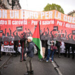 Strike for Gaza: protesters on railway tracks in Turin, train service suspended