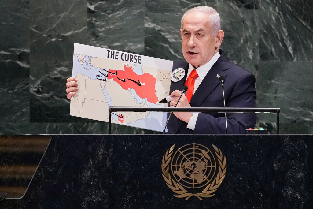 Netanyahu booed at the UN, some walk out of the chamber