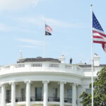 USA, Secret Service SUV catches fire outside the White House