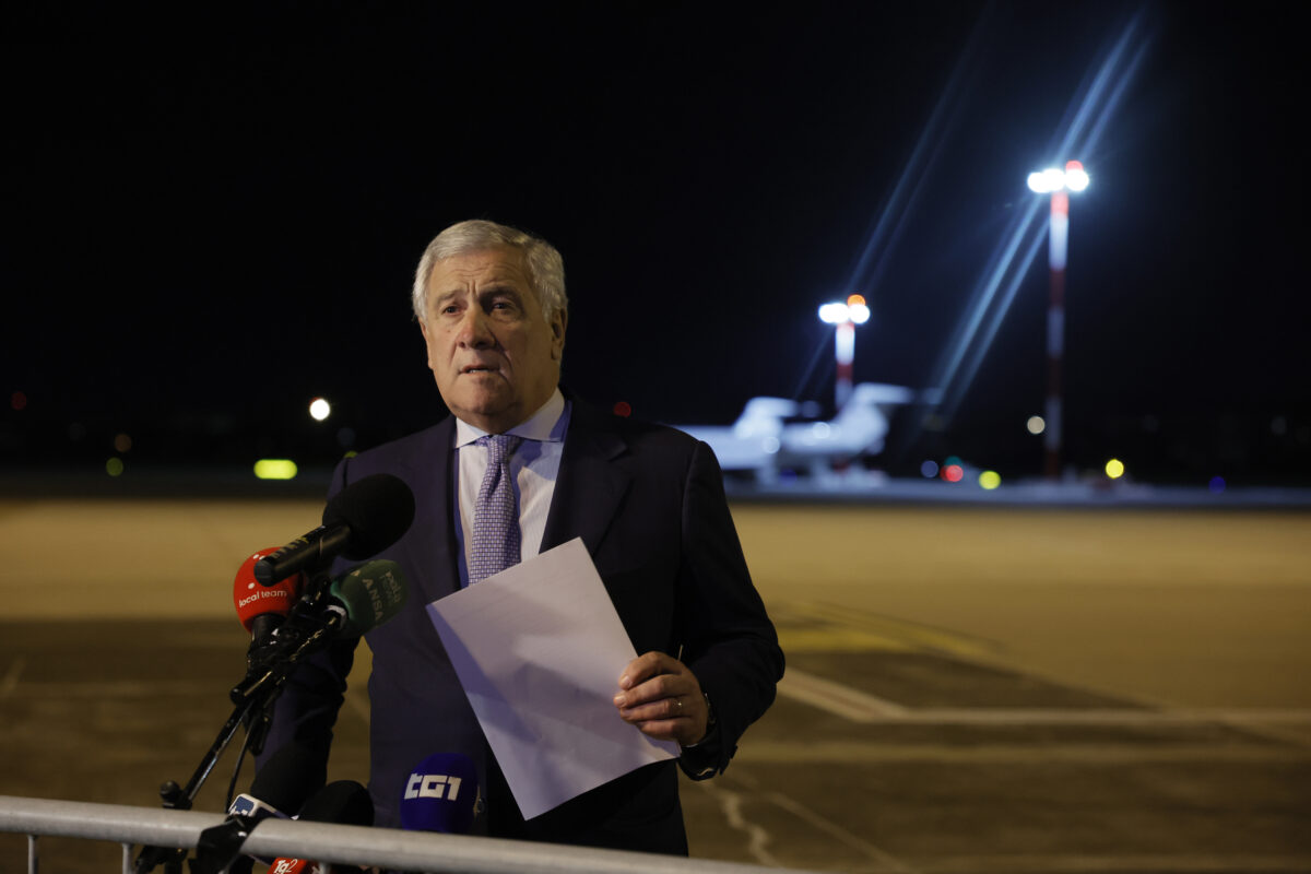 Flotilla, Tajani: ‘Israel has said there will be no violence’