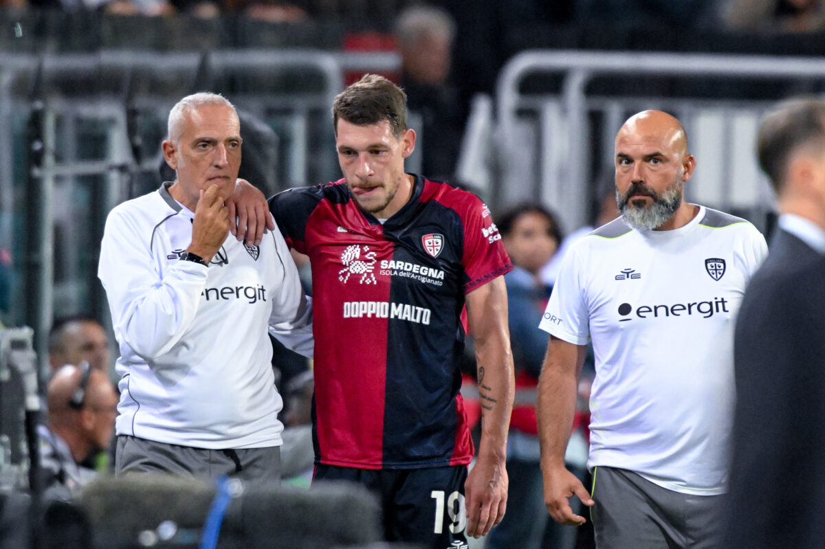 Football, Cagliari: Belotti undergoes successful ACL surgery