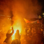 Flotilla, 10,000 march in Milan: applause from stranded motorists